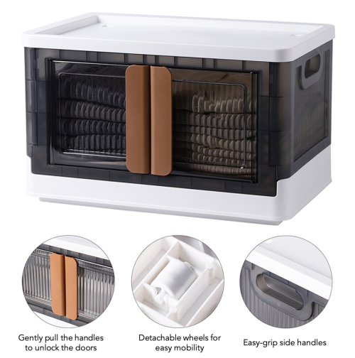 Collapsible Storage Box with Lid-  32L