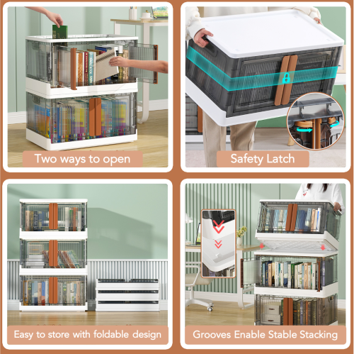 Collapsible Storage Box with Lid-  32L