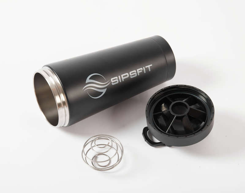 Double-Walled Stainless Steel Shaker Bottle - 600ml White