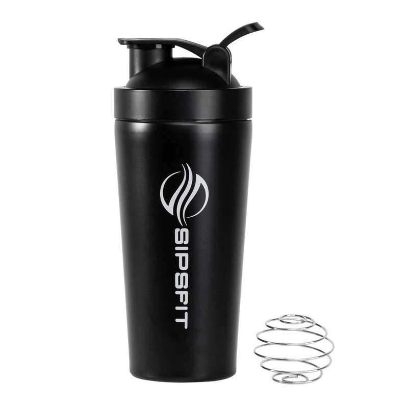 Double-Walled Stainless Steel Shaker Bottle - 600ml White