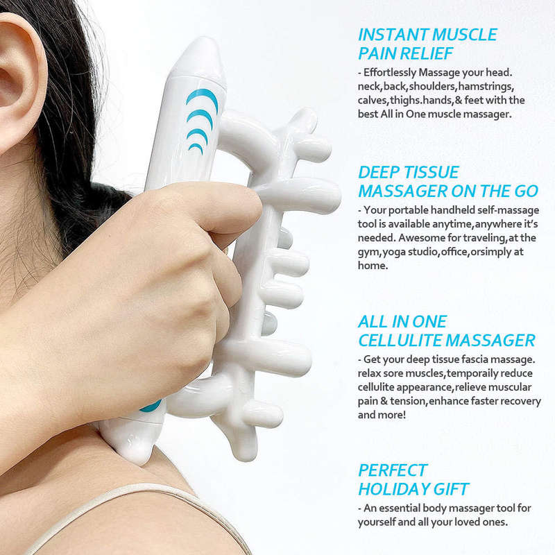 Fascia Release & Cellulite Remover Massage Tool with Sport Massage Oil Set