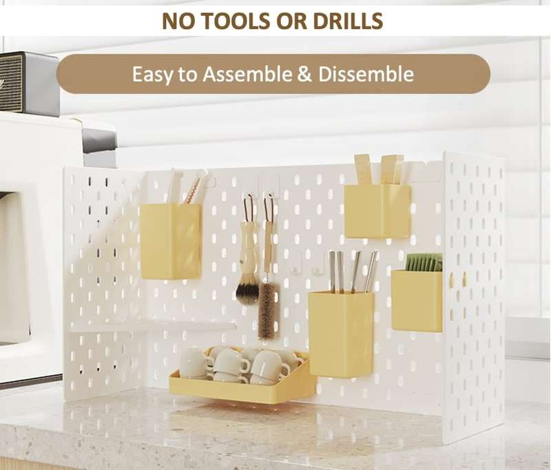 Standing Pegboard Organizer Set
