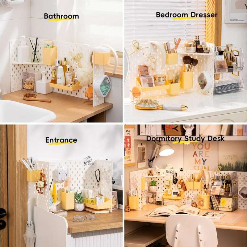 Standing Pegboard Organizer Set