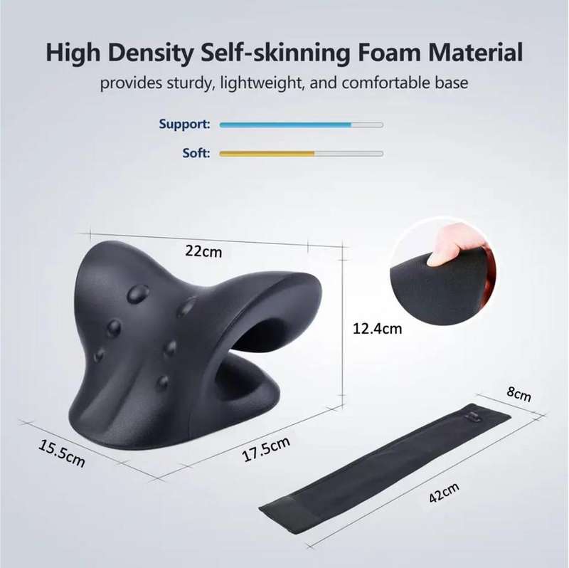 Neck Stretcher with Heating Pad for Neck Pain Relief