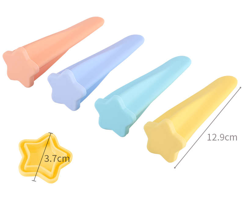 [DISCOUNTED] Star-Shaped Silicone Ice Pop Mould  4-Pack