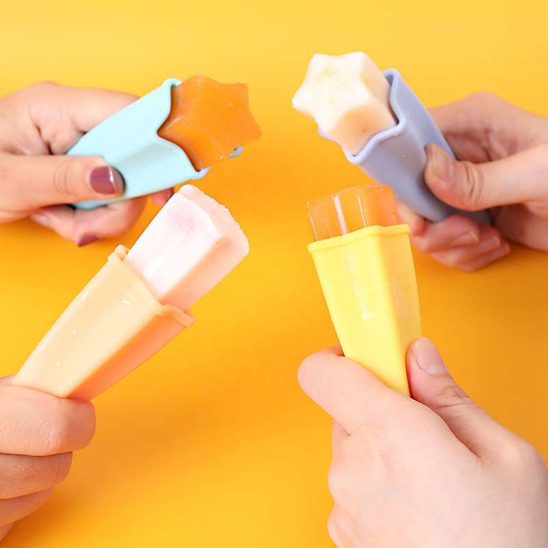 [DISCOUNTED] Star-Shaped Silicone Ice Pop Mould  4-Pack