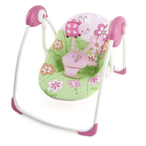 Bright Starts Meadow Blossoms Portable Swing
