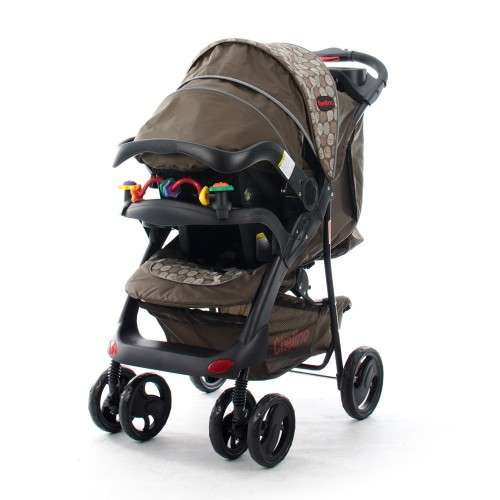 Chelino Tech Rider Baby Travel System | Brown Circles