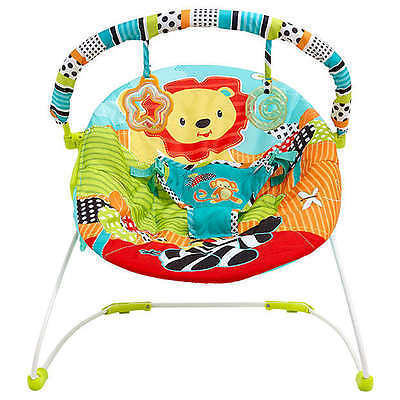 Bright Starts Roaming Safari Vibrating Baby Bouncer