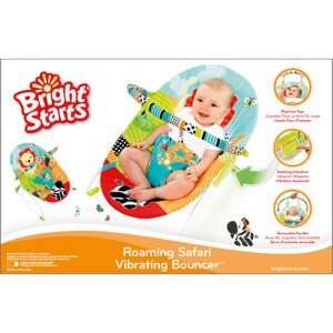 Bright Starts Roaming Safari Vibrating Baby Bouncer