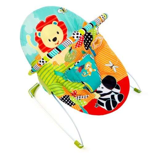 Bright Starts Roaming Safari Vibrating Baby Bouncer