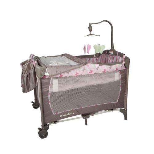 Mamakids Cozy Baby Camp Cot - Pink Butterfly