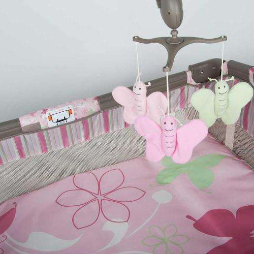 Mamakids Cozy Baby Camp Cot - Pink Butterfly