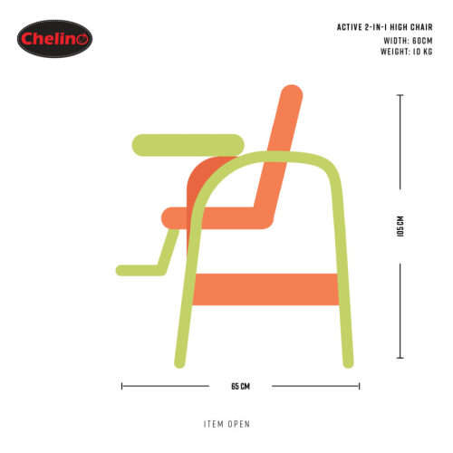 Chelino Angel 2 in 1 Baby Feeding Chair