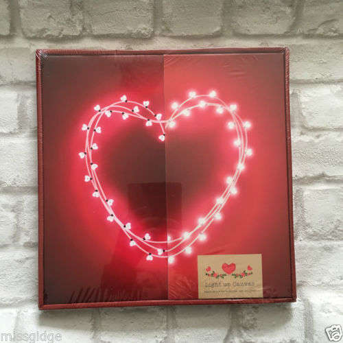 HEART-LIGHT-UP-CANVAS-RED-CANVAS-WALL-ART--PICTURE-HANGING-FRAME
