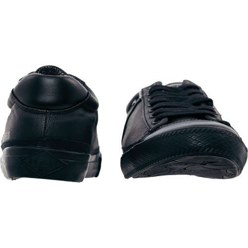 Replay Black Leather Laced Sneakers