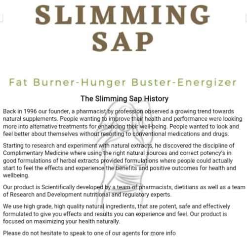 Slimming Sap