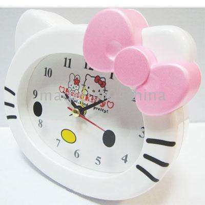 HELLO KITTY PINK DESK ALARM CLOCK