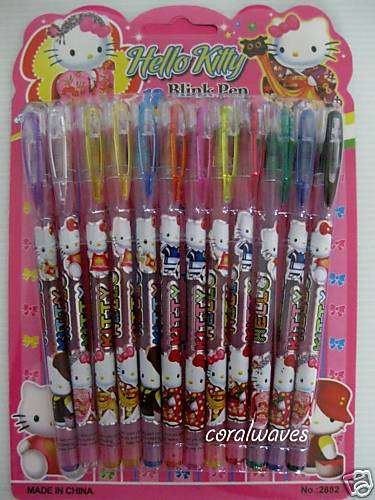 Hello Kitty Glitter pens