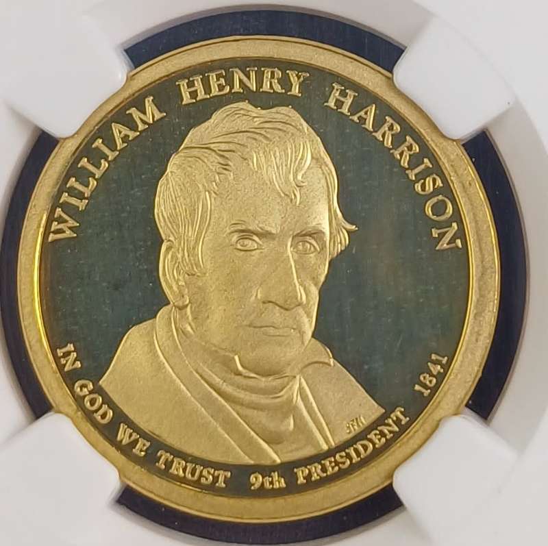 2009 $1 Ninth President  William H Harrison -NGC PF69