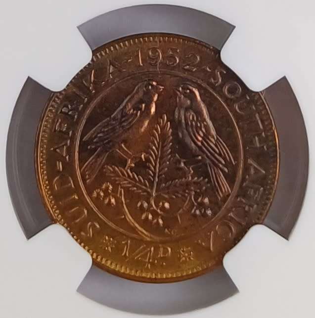 1952 SA 1/4 Penny * PF64 RB