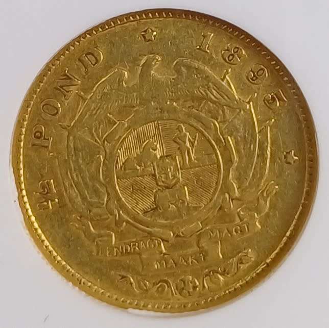 1895 ZAR Gold 1/2 Pond * NGC VF35 Starting @ R1