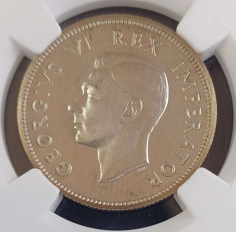 1943 SA 2 Shilling NGC PF63 - Proof Mintage 104