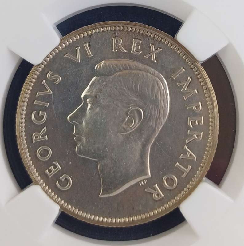1943 SA 2 Shilling NGC PF63 - Proof Mintage 104
