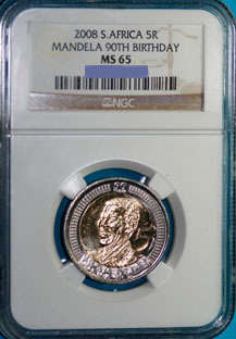 2008 Mandela 90th Birthday*NGC MS65
