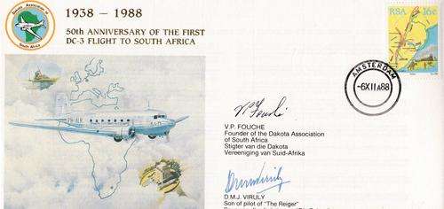 South African Air Force - Signed Cover