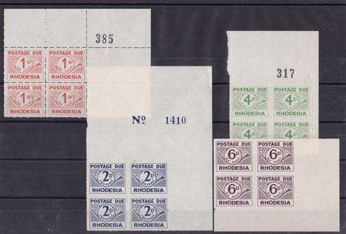 Rhodesia Postage Dues blks4