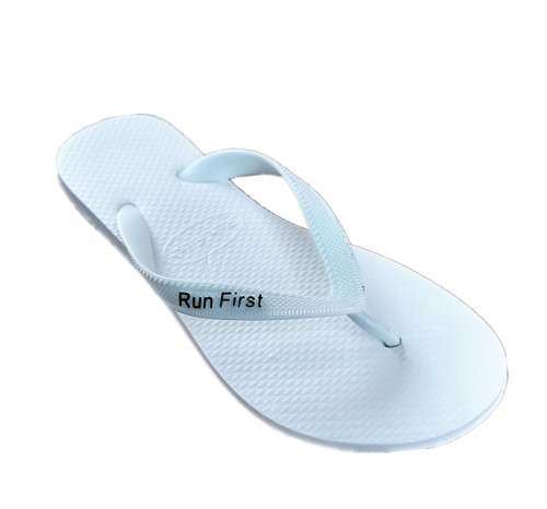 2021 Run First Flip Flops For Men Plakkies - Black or White