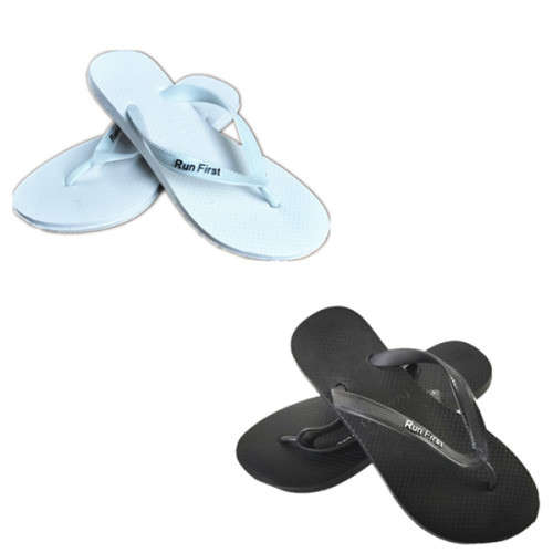 2021 Run First Flip Flops For Men Plakkies - Black or White