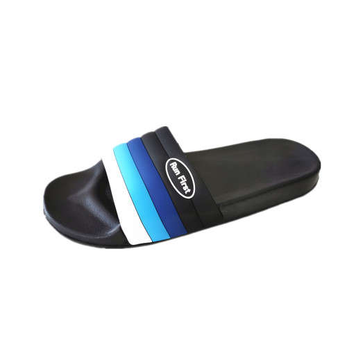 2021 Run First Ultra Comfy Flip Flops For Men Sliding Sandals, Shower Slides - Black/Navy