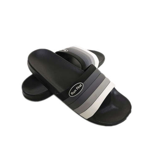 2021 Run First Ultra Comfy Flip Flops For Men Sliding Sandals, Shower Slides - Black/Navy