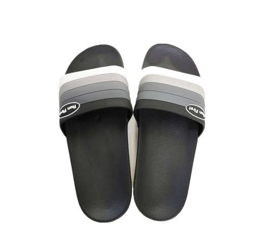 2021 Run First Ultra Comfy Flip Flops For Men Sliding Sandals, Shower Slides - Black/Navy