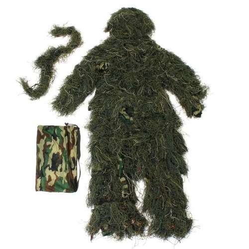 Ghillie Suit - P.L.A. Camouflaged Clothing - Jungle Green and Beige Green