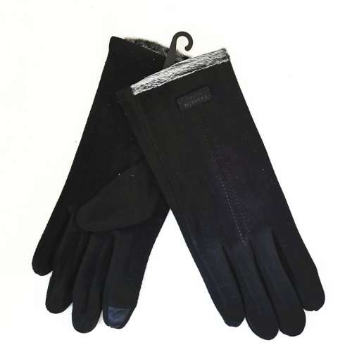 Winter Hat Ushanka Hat + Unisex Touch Screen Gloves For Men and Women - Black Hat + Black Gloves
