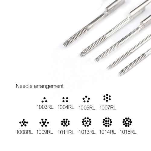50 x Professional Sterile Disposable Tattoo Needles - 1005RL