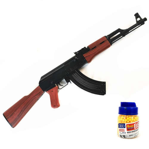 AK47 Airsoft Assault Rifle BB Toy Gun Real Sized -87cm -1.2kg + BB Bullets
