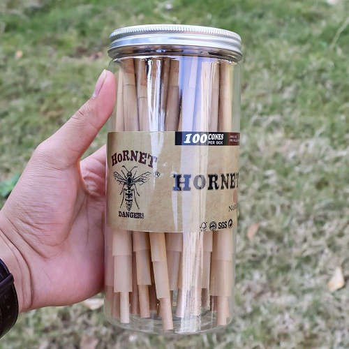 Hornet Hemp Pre Rolled Cones For Cannabis Weed Cigarette Rolling Paper -100