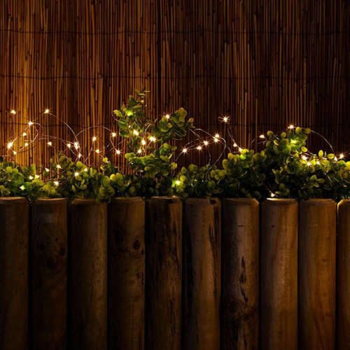 4 x Solar Fairy Lights LED Outdoor String Light Christmas Light -10m - Warm White