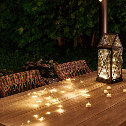 4 x Solar Fairy Lights LED Outdoor String Light Christmas Light -10m - Warm White