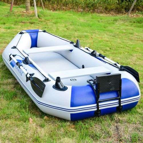 Military Grade Inflatable Dinghy Boat Fishing Boat +12V 60lb Electric Motor - 270 cm