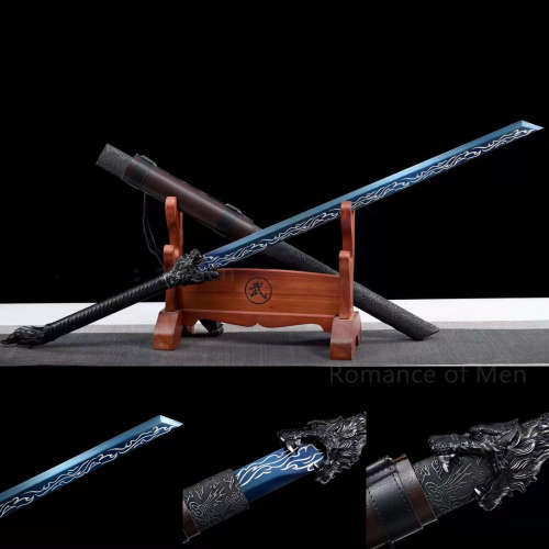 TAKASHI Battle Ready Samurai Sword Katana Sword Hand Crafted - Black Amarok