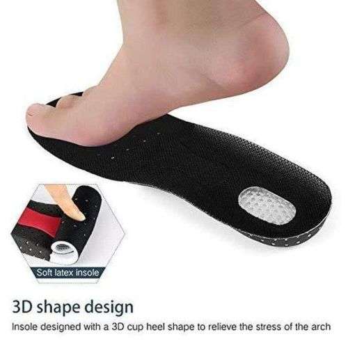 Shoe Insole Upgraded Shock Absorbant Honeycomb Support Soles Pain Relief - UK 7/8