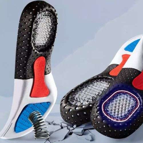 Shoe Insole Upgraded Shock Absorbant Honeycomb Support Soles Pain Relief - UK 7/8