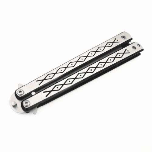 Butterfly Knife Balisong - Trainer Comb + EK06 Iridescent Batangas