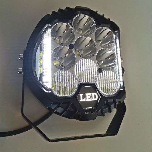 AfriBush 4x4 Spotlight For SUV 7` - 75W LED - Day Time Running + Wiring Kit