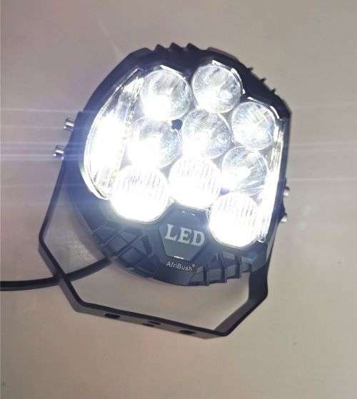 AfriBush 4x4 Spotlight For SUV 7` - 75W LED - Day Time Running + Wiring Kit